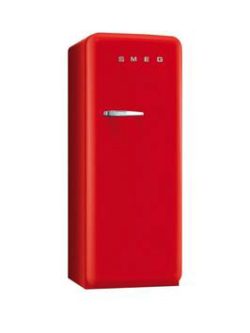 Smeg Fab28Qr1 60Cm 1950S Style Red Right Hand Hinged Fridge With Icebox - Red